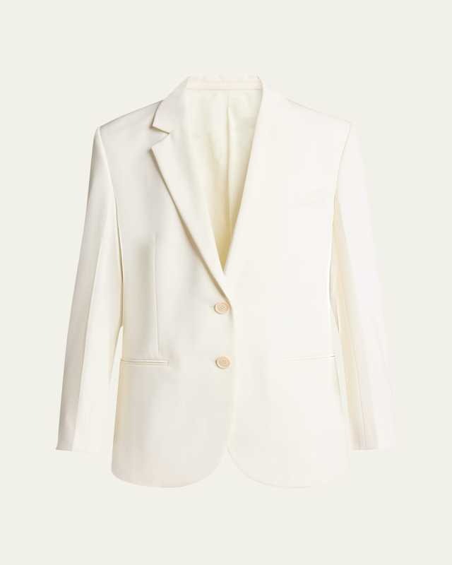 Classic Tailored Wool-Blend Jacket